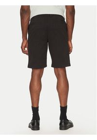 Calvin Klein Szorty materiałowe Modern Twill Reg. Straight Short K10K114068 Czarny Regular Fit. Kolor: czarny. Materiał: bawełna