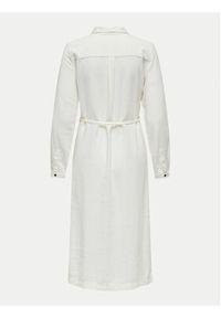 only - ONLY Sukienka koszulowa Caro 15278720 Biały Relaxed Fit. Kolor: biały. Materiał: len, wiskoza. Typ sukienki: koszulowe #2