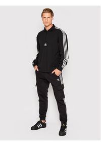Adidas - adidas Bluza adicolor 3 Stripes HK7425 Czarny Relaxed Fit. Kolor: czarny. Materiał: bawełna #5