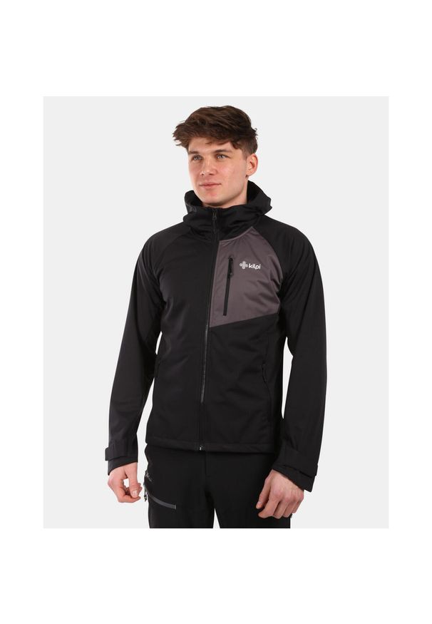 Męska kurtka softshell Kilpi BELTRA-M. Kolor: czarny. Materiał: softshell