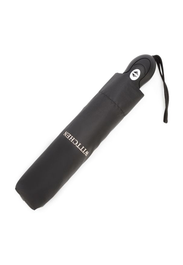 Czarny parasol Wittchen w kolorowe wzory