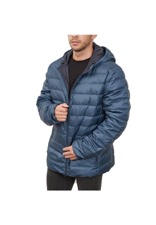 Geox - Kurtka GEOX M2625B T2949 M DERECK HOOD JACKET Niebieski. Kolor: niebieski. Materiał: tkanina