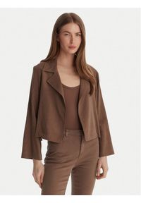 Marella Koszula Palchi 2613041015 Brązowy Regular Fit. Kolor: brązowy. Materiał: wiskoza #1