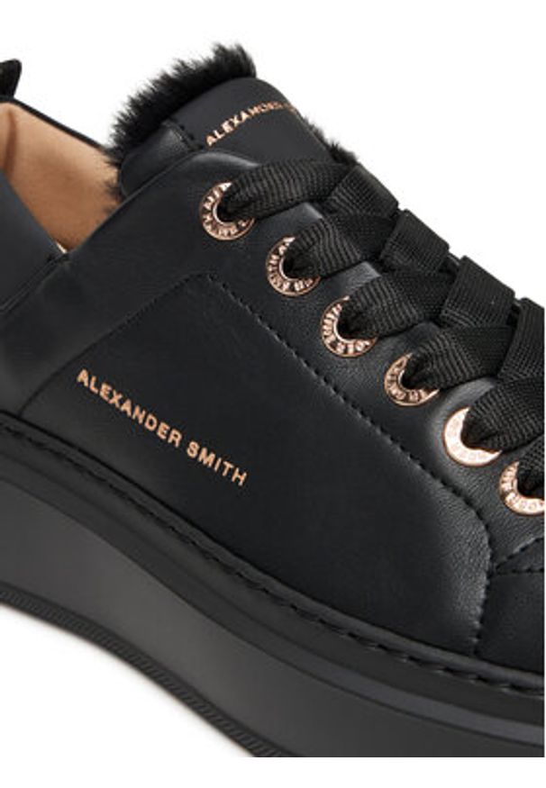 Alexander Smith Sneakersy Wembley Folded ASBCWRW Czarny. Kolor: czarny. Materiał: skóra