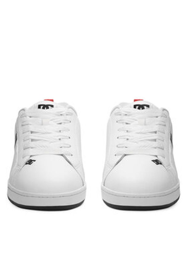 DC Shoes Sneakersy COURT GRAFFIK SQ ADYS100442-WLK Biały. Kolor: biały. Materiał: skóra