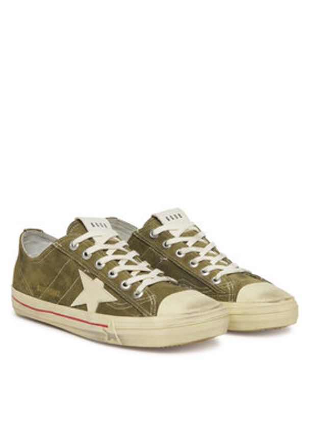 GOLDEN GOOSE Trampki MF00129.F003417.35817 Khaki. Kolor: brązowy. Materiał: zamsz, skóra