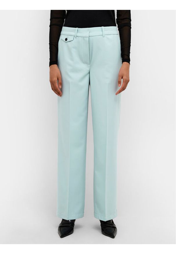 Karen by Simonsen Spodnie materiałowe Malissa 10104795 Niebieski Straight Fit. Kolor: niebieski. Materiał: syntetyk