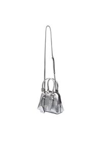 Pinko - PINKO Torebka Bowling Bag Zip Mini AI 25-26 PLTT 105333 A0QO Srebrny. Kolor: srebrny. Materiał: skórzane #5