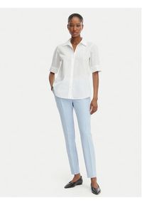 Hugo - HUGO Spodnie materiałowe Hagonia-1 50539991 Niebieski Slim Fit. Kolor: niebieski. Materiał: syntetyk #3