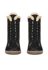 Rieker Trzewiki Z0102-00 Czarny. Kolor: czarny. Materiał: materiał #7