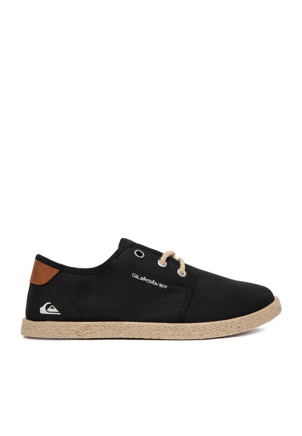 Quiksilver Espadryle CWBEO-WAVESTRIDE-02 Czarny. Kolor: czarny. Materiał: materiał