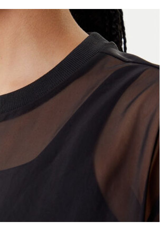 Adidas - adidas T-Shirt ALL SZN Soft Lux Mesh JM3737 Czarny Loose Fit. Kolor: czarny. Materiał: syntetyk