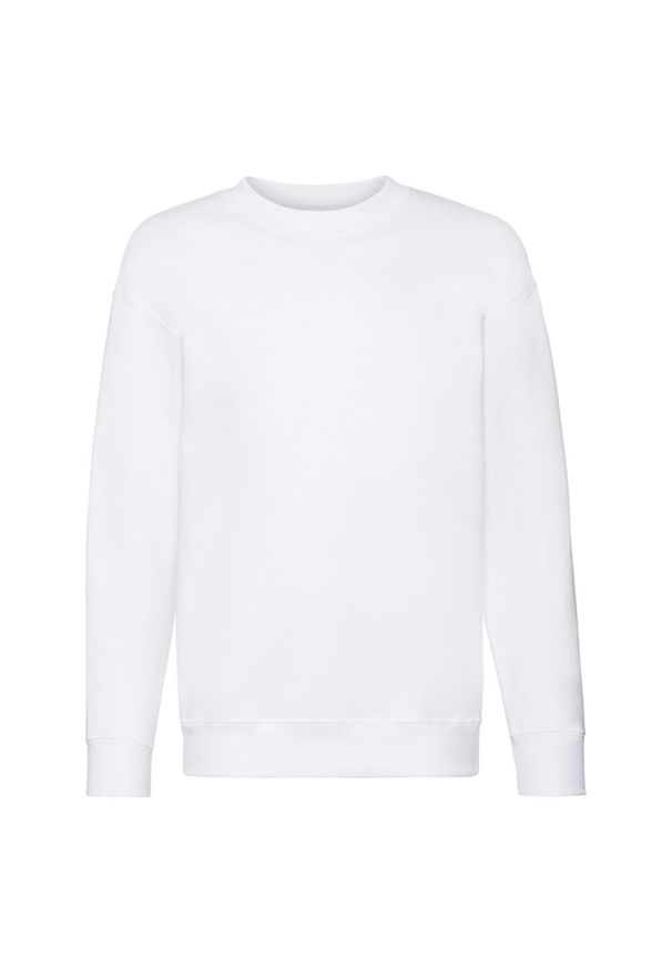 FRUIT OF THE LOOM - Bluza Dziecięca Premium Plain Setin. Kolor: biały