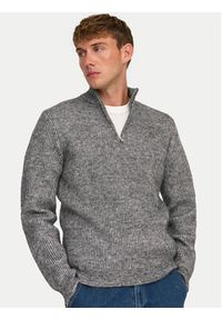 Only & Sons Sweter 22027686 Szary Regular Fit. Kolor: szary. Materiał: syntetyk #4