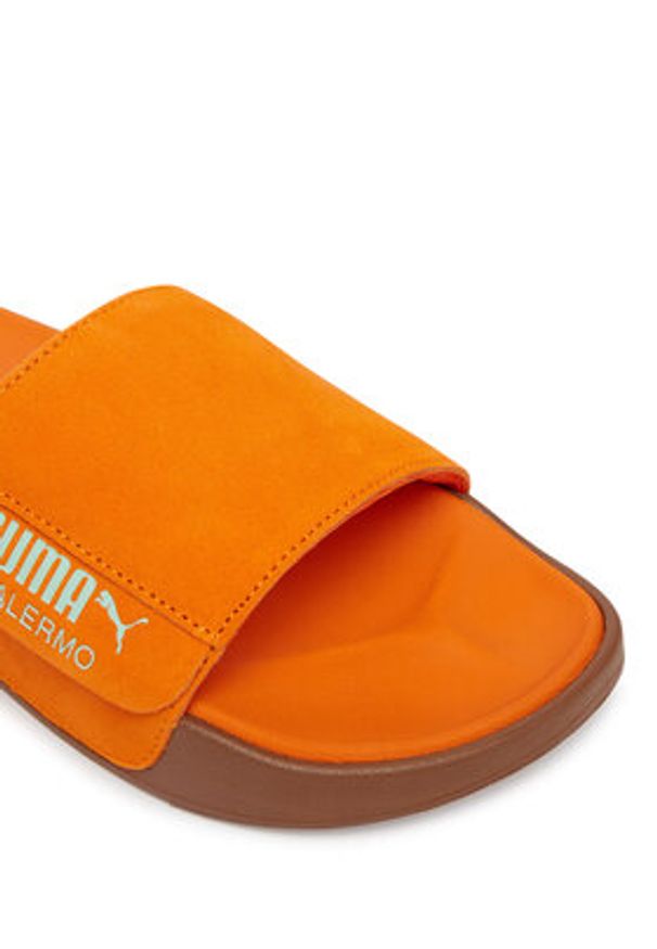 Puma Klapki Leadcat 2.0 Palermo Foil 399041 11 Pomarańczowy. Kolor: pomarańczowy. Materiał: skóra, zamsz