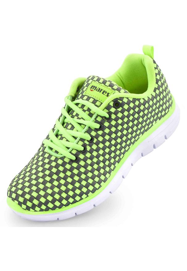 MARES - Damskie buty Mares Vreide Lime 38 - Styl i komfort. Kolor: zielony, wielokolorowy, żółty