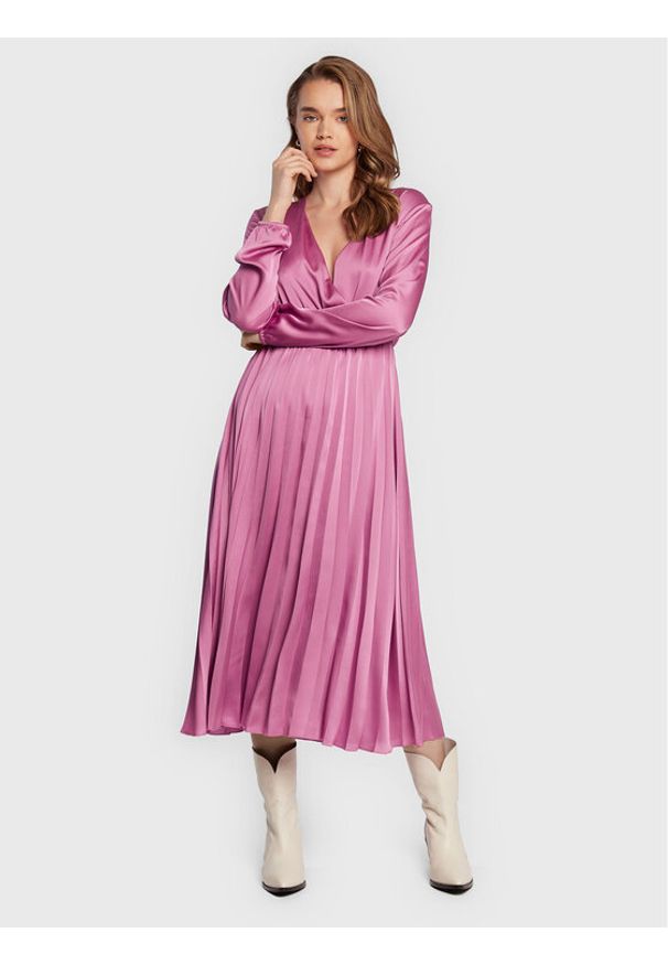 Comma Sukienka koktajlowa 2122100 Różowy Regular Fit. Kolor: różowy. Materiał: syntetyk. Styl: wizytowy