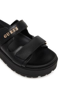 Guess Klapki FLJFAX ELE03 Czarny. Kolor: czarny. Materiał: skóra #6