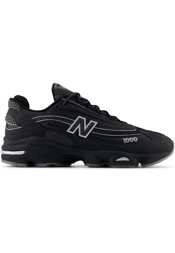 Buty męskie New Balance M1000LNY – czarne. Kolor: czarny. Materiał: materiał, skóra, syntetyk. Szerokość cholewki: normalna