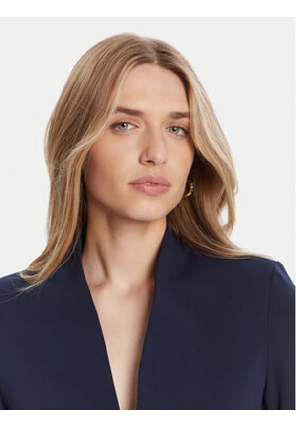 Rinascimento Marynarka CFC0126214003 Granatowy Slim Fit. Kolor: niebieski. Materiał: syntetyk