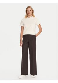 Lacoste T-Shirt TF0355 Beżowy Regular Fit. Kolor: beżowy. Materiał: bawełna #4