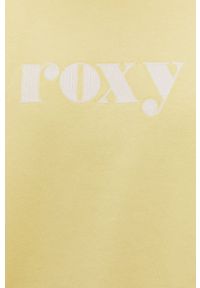 Roxy Bluza damski. Kolor: żółty. Wzór: aplikacja #3