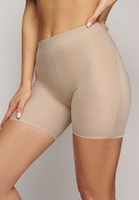 Renee - Beżowe Elastyczne Majtki Modelujące High Waist Swierisa. Stan: podwyższony. Kolor: beżowy #1