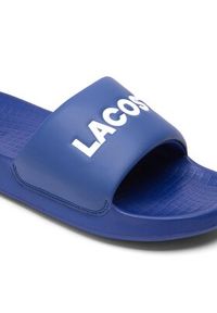 Lacoste Klapki Serve Slide 1.0 747CMA0025 Granatowy. Kolor: niebieski