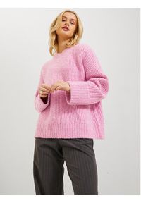 JJXX Sweter 12245453 Różowy Relaxed Fit. Kolor: różowy. Materiał: syntetyk #3