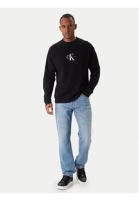 Calvin Klein Jeans Sweter J30J322460 Czarny Loose Fit. Kolor: czarny. Materiał: bawełna #5