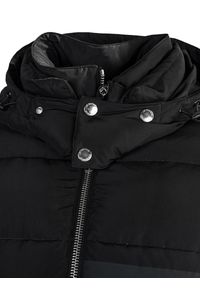 Les Hommes Kurtka "Oversize Puffy" | LHO501-250P | Oversize Puffy Jacket Piumino | Mężczyzna | Czarny. Okazja: na co dzień. Kolor: czarny. Materiał: poliester. Wzór: nadruk. Styl: casual