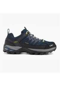 Buty trekkingowe męskie CMP Rigel Low. Zapięcie: sznurówki. Kolor: niebieski. Materiał: skóra, tkanina, zamsz, nylon, materiał, syntetyk. Szerokość cholewki: normalna