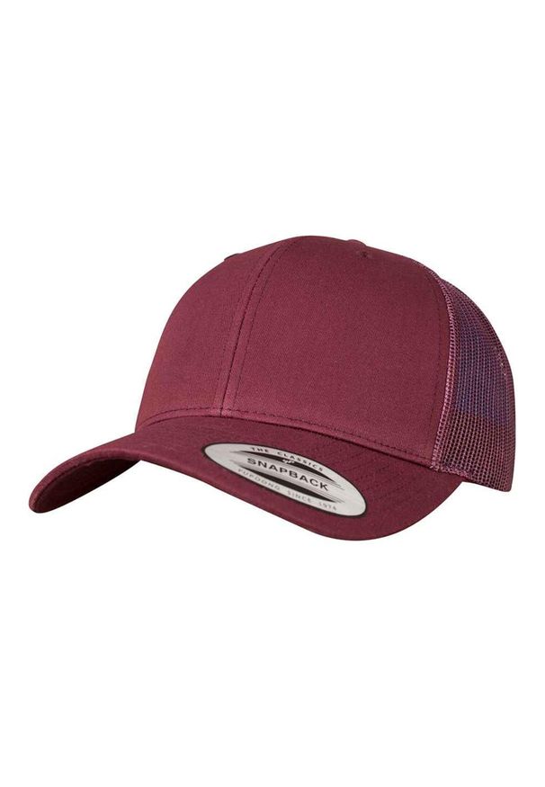 CLASSIC - Retro Trucker Cap. Kolor: czerwony, wielokolorowy, brązowy. Styl: retro
