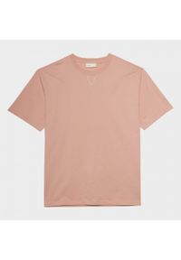 outhorn - T-shirt gładki męski - koralowy. Okazja: na co dzień. Kolor: pomarańczowy. Materiał: bawełna, dzianina. Wzór: gładki. Styl: casual #6