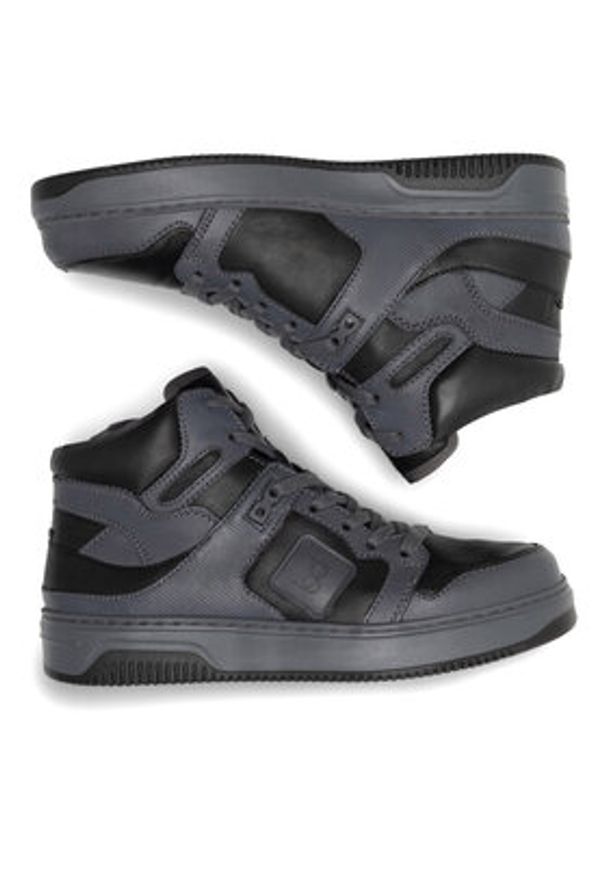 Badura Sneakersy BUXTON-22 MI08 Szary. Kolor: szary. Materiał: skóra