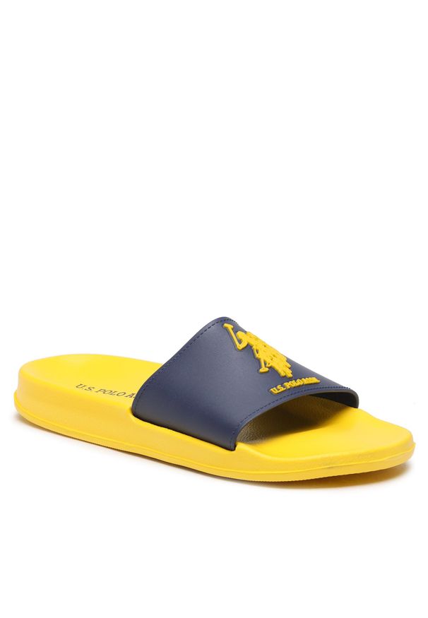Klapki U.S. Polo Assn. Gavio GAVIO003A YEL-DBL01. Kolor: żółty
