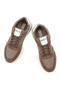 Big-Star - Sneakersy męskie Big Star, tekstylna cholewka wzmocnienia ze skóry ekologicznej sznurowany fason amortyzująca gruba podeszwa, brązowe, TT174353. Okazja: na co dzień, na spacer. Zapięcie: sznurówki. Kolor: brązowy. Materiał: skóra ekologiczna. Szerokość cholewki: normalna. Sport: turystyka piesza #3