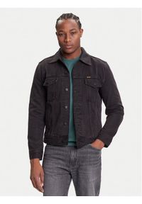 Wrangler Kurtka jeansowa Classic 112371439 Czarny Regular Fit. Kolor: czarny. Materiał: bawełna