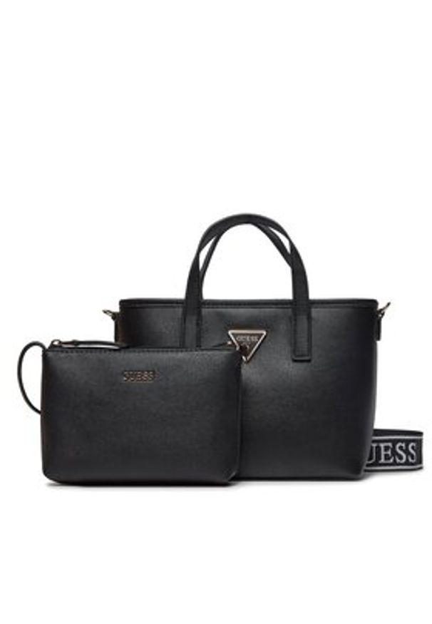 Guess Torebka Latona (BG) Mini-Bags HWBG92 11750 Czarny. Kolor: czarny. Materiał: skórzane