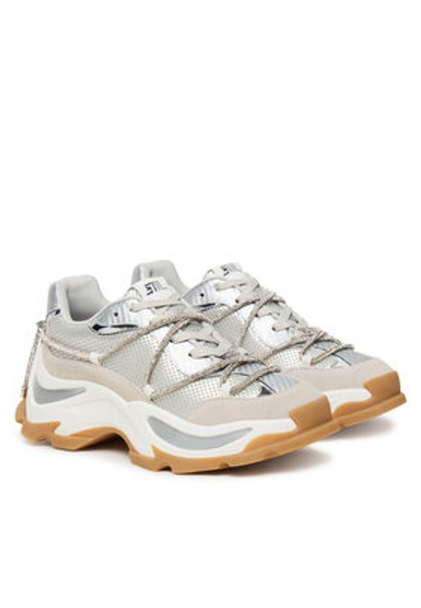 Steve Madden Sneakersy Z Nation SM11004807 Srebrny. Kolor: srebrny. Materiał: materiał