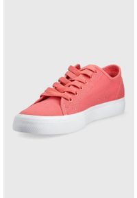 DC tenisówki kolor różowy. Nosek buta: okrągły. Zapięcie: sznurówki. Kolor: różowy #2