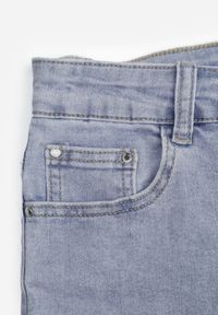 Born2be - Niebieskie Jeansowe Klasyczne Szorty z Bawełną i Wysokim Stanem Nelindra. Okazja: na co dzień. Stan: podwyższony. Kolor: niebieski. Materiał: jeans, bawełna. Sezon: lato. Styl: klasyczny #8