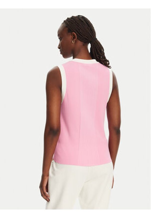 Liu Jo Sport Sweter TA5092 MS022 Różowy Regular Fit. Kolor: różowy. Materiał: syntetyk. Styl: sportowy