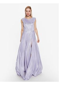 Kontatto Sukienka wieczorowa M1419 Fioletowy Regular Fit. Kolor: fioletowy. Materiał: syntetyk. Styl: wizytowy #6