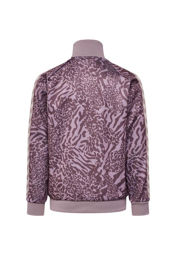 Dziecięca bluza dresowa Hummel hmlWild. Kolor: wielokolorowy, fioletowy, różowy. Materiał: dresówka. Wzór: motyw zwierzęcy