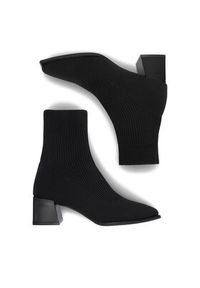 DeeZee Botki 9503A Czarny. Kolor: czarny. Materiał: materiał #4