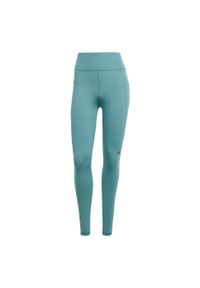 Adidas - Legginsy Own the Run 7/8. Kolor: niebieski. Materiał: materiał. Wzór: gładki. Sport: bieganie