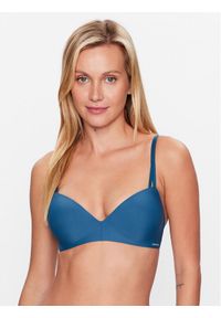 Calvin Klein Underwear Biustonosz z fiszbiną 000QF6017E Niebieski. Kolor: niebieski. Materiał: syntetyk #1