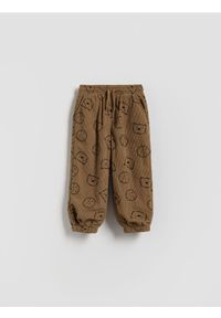 Reserved - Spodnie sztruksowe - brązowy. Kolor: brązowy. Materiał: sztruks