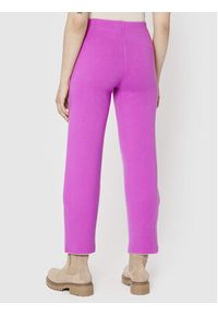 Liviana Conti Spodnie materiałowe F2WC37 Różowy Relaxed Fit. Kolor: różowy. Materiał: syntetyk